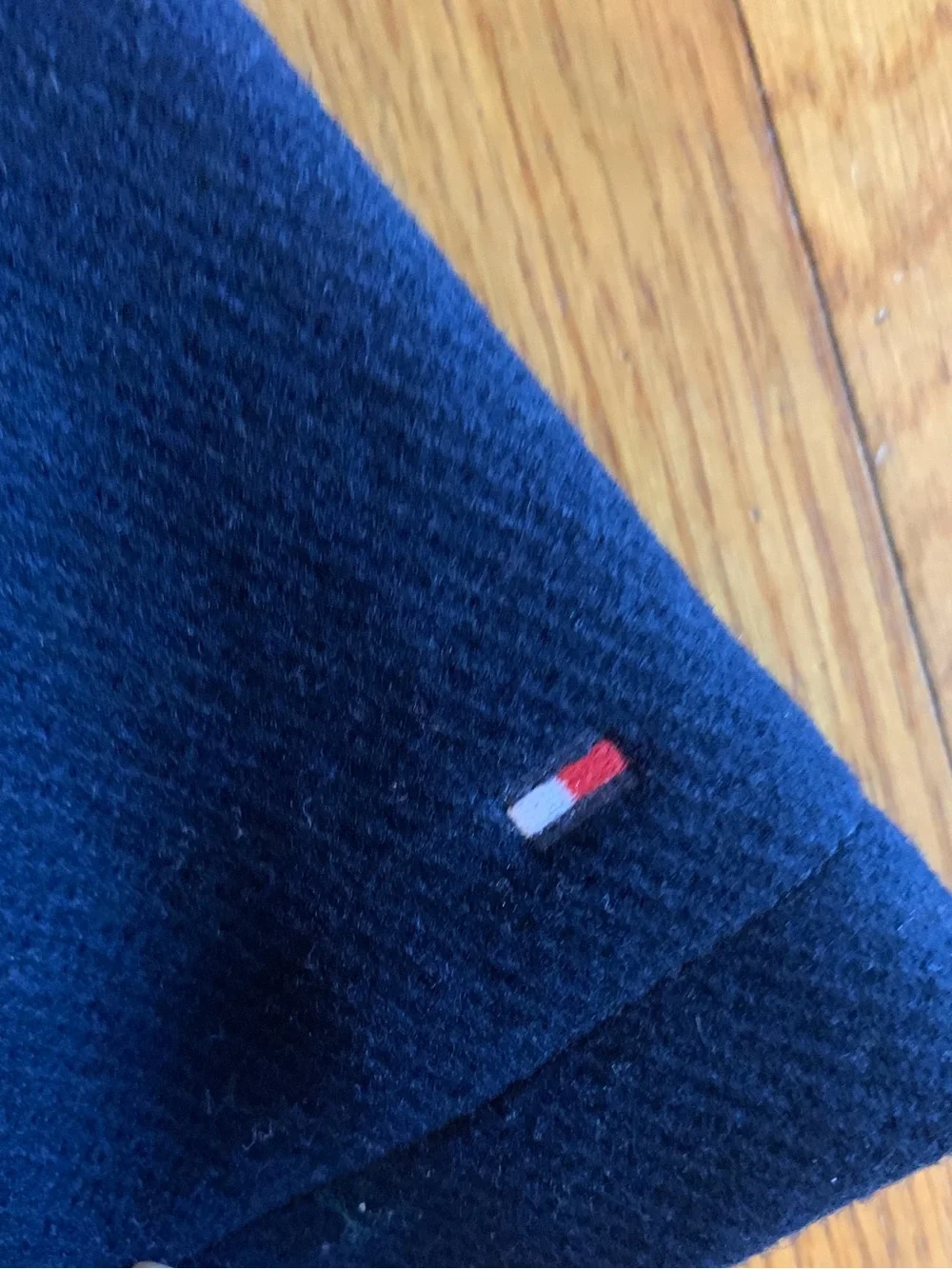 Kids Tommy Hilfiger Classic Navy Double-Breasted Peacoat S Fall/ Winter wool